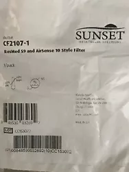 ResMed S9 and AirSense 10 Style Filter - Sunset CF2107-1 Brand New Sealed 5 pkgs