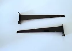 Lot of 6 pieces of shelf bracket black for grid wall. 14