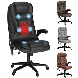 6 vibration massage points with lumbar heating to relax your body. Lay back and let this work chair help work out those...