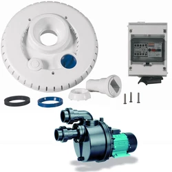 Kit pompe 39m3/h + facade + coffret électrique pour nage à contre courant - ncr2 nadorself 200 mono - Espa - Le kit...
