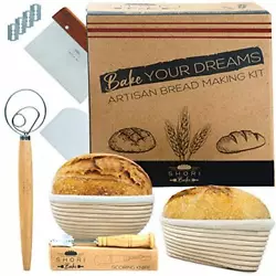 👩🏻‍🍳【 BAKE WITH A PROFESSIONAL SOURDOUGH KIT 】The complete artisan bread baking tools and gadgets set...