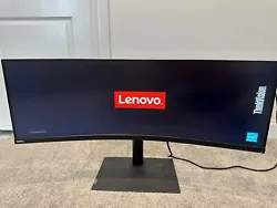Experience a stunning visual display with the Lenovo ThinkVision P44w-10 Ultrawide Curved Monitor. It also includes a...
