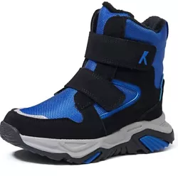 Easy on and off:The side zipper and hook-loop design of ankle winter shoes make it easy for children to put on and take...