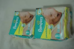DIAPERS NEWBORN SIZE  1  8-14 lb 20 diapers LOT OF 2 