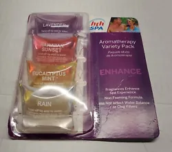 4 PACK AROMATHERAPY VARIETY FOR HOT TUBS-SPAS-JETTED TUBS HTH SPA new sealed.