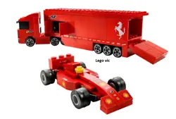 Réf : C357. 8153 Racer Ferrari F1 Truck 1:55 Camion. complet à 100 %. Il y a 270 pièces. sur Brickfactory.