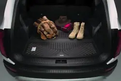 Kia Genuine Accessory All Weather Cargo Tray Mat. Black in color, just choose your vehicle from the drop down box.