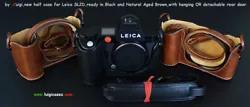 PREMIUM CASE, opt. Special RECTA strap, for Leica SL2 Digital. READY in the Natural Aged Brown or the Black finishes,...