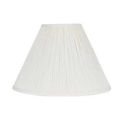 This Empire Style Table Shade is a quality product that features a soft off-white color with a pleated design that...