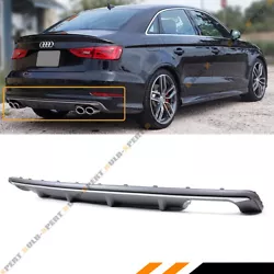 S3 Style Shark Fin Quad Exhaust Tip Style Rear Diffuser At Decent Price. 1 X Rear Bumper Diffuser As Shown In the...