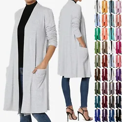 This versatile cardigan features convenient making it a must-have addition to your wardrobe. Slouchy side pockets,...