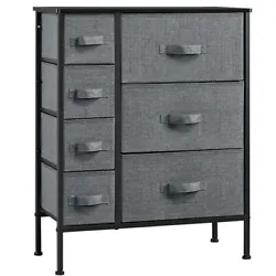 Need a dresser to help you clean up the closet without taking up too much space?. Simple 7-Drawer Dresser, Fabric...