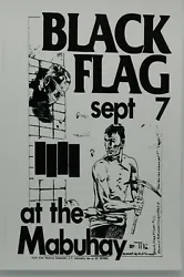 AT THE MABUHAY GARDENS IN 1980. THE LOS ANGELES PUNK LEGENDS! BLACK FLAG. PART OF A LIMITED SERIES OF EARLY WORK FOR...