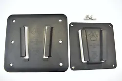 Two (2) piece PAW International TV mounting system. Four (4) 4mm Stainless Steel Screws to Attach the Bracket to a TV....
