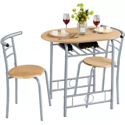 【Sturdy&Durable】Made of thick steel tubes and CARB P2-compliant MDF boards, this dining table set is sturdy enough...