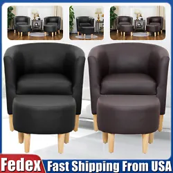 Size & Load Capacity of this Black Chair and Ottoman Set: 27