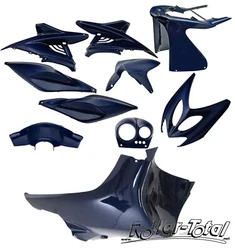 Jeu de carénages bleu foncé métallisé 10 pièces YAMAHA Aerox MBK Nitro.