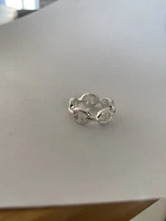 Bague HERMÈS Chaine D’ancre T50. Bague en argentDes bijoux comme des sculptures, en or ou en argent. La Chaîne...