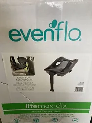 Evenflo LiteMax DLX Infant Car Seat Base With LoadLeg (Black).
