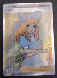 Lost Origins Lady Full Art Trainer Pokemon 193/196 English.
