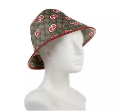 Gucci GG Apple Print Bucket Hat 🍎 Size S Brand New W Tags + Dust Bag. Perfect Condition