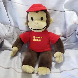 This adorable Curious George Monkey plush toy is ready to be your new cuddle buddy! The brown and tan monkey fits in...