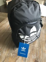 Adidas Originals CL5498 Mens Black Polyester ​Trefoil Pocket Backpack One Size. 071521-651
