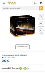 LEGO Creator Expert: Le Titanic (10294). Neuf dans sa boîte
