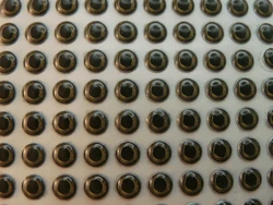 Colors in the eyes are Dark Green/Yellow/Brown/Black. 6mm is 1/4in. Great quality with realistic look. These are Hard...