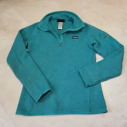 Selling Patagonia Womens XS Better Sweater 1/4 Zip Green Fleece Sweatshirt Jacket. You can see the condition from the...