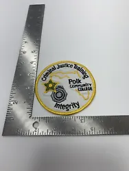 criminal justice training polk community college integrity Police Patch. Condition is New. Shipped with USPS First...