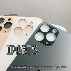 Vitre arrière Pour iPhone avec sticker, Gros Trou, large. iPhone XS MAX. iPhone 11 PRO. iPhone 11 PRO MAX. iPhone 12...