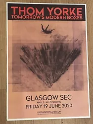 GLASGOW SEC. 19th June 2020. Used to promote the gig.