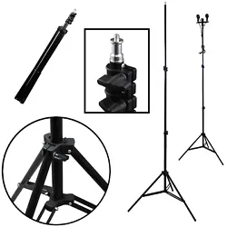 Our Durable Light Stand Tripod is constructed of strong tubular aluminum. Topped with a standard mounting spigot,...