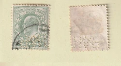 Timbre ancien dAngleterre - Half Penny - King Edward VII - année démission de 1904 à 1910.