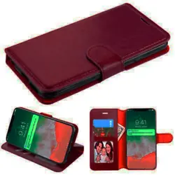 For Samsung Note 9 Leather Flip Wallet Phone Holder Protective Case Cover WINE Samsung Note 9 Leather Flip Wallet Phone...