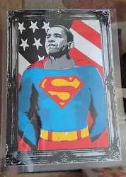Heres a large mint 2008 22x42 number 112/500 Barack Obama Superman / Silver Edition by -. Mr. Brainwash AKA - Thierry...