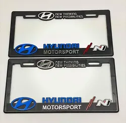 For Hyundai Vehicle License Plate Black Tucson Sonata Elantra Aluminum Car Tag