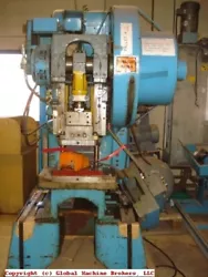 Perkins Punch Press. Rigging and Hauling Fees are not included in the Asset Sale Price. Foot Pedal. Stroke Counter. Bed...
