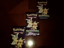 Pokemon TCG Halloween Trick or Trade BOOster Packs - 3 Packs Each With 3 Cards. Condition is New/Factory Sealed....