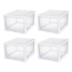 Clear drawers and side panels help you to quickly identify the contents without opening the box. Made with durable...