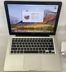 500gb hard drive, os 10.13 high Sierra installed ( password is 12345). Integrated WiFi, webcam, Bluetooth and Dvdrw...
