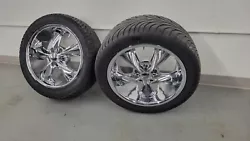 These were purchased for my 67 Cougar XR7 but were barely used. Purchased new custom wheels to repalce these, no longer...