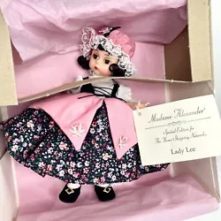NIB Madame Alexander Vtg 1997 Special Edition For HSN 8” Lady Lee Doll Never Displayed. Stored and never displayed....