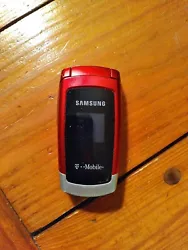 Samsung Flip Phone - Red - T Mobile - For Parts Only.[RB5] Not tested , comes with no cords or accessories,  untested...