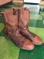 Red Wing Pecos Boots Size 16D. Vibram Soles, the leather is supple without cracks. Soles and heels are in very good...