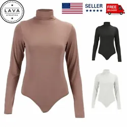 · TURTLE NECK DESIGN: Classic turtleneck designed, this top is with a close-fitting high neck collar that folds over...