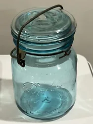 Nice 100+ year old example of a one pint jar.