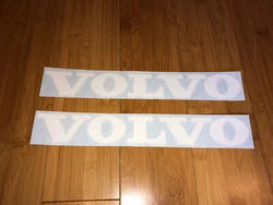 Volvo Logo 24” Vinyl Decal Sticker (Set of 2) White Replacement Mini Excavator.
