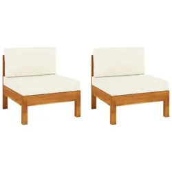 The garden sofas are made of solid acacia wood, a hardwood with dense grains. The beautifully designed sofas are...